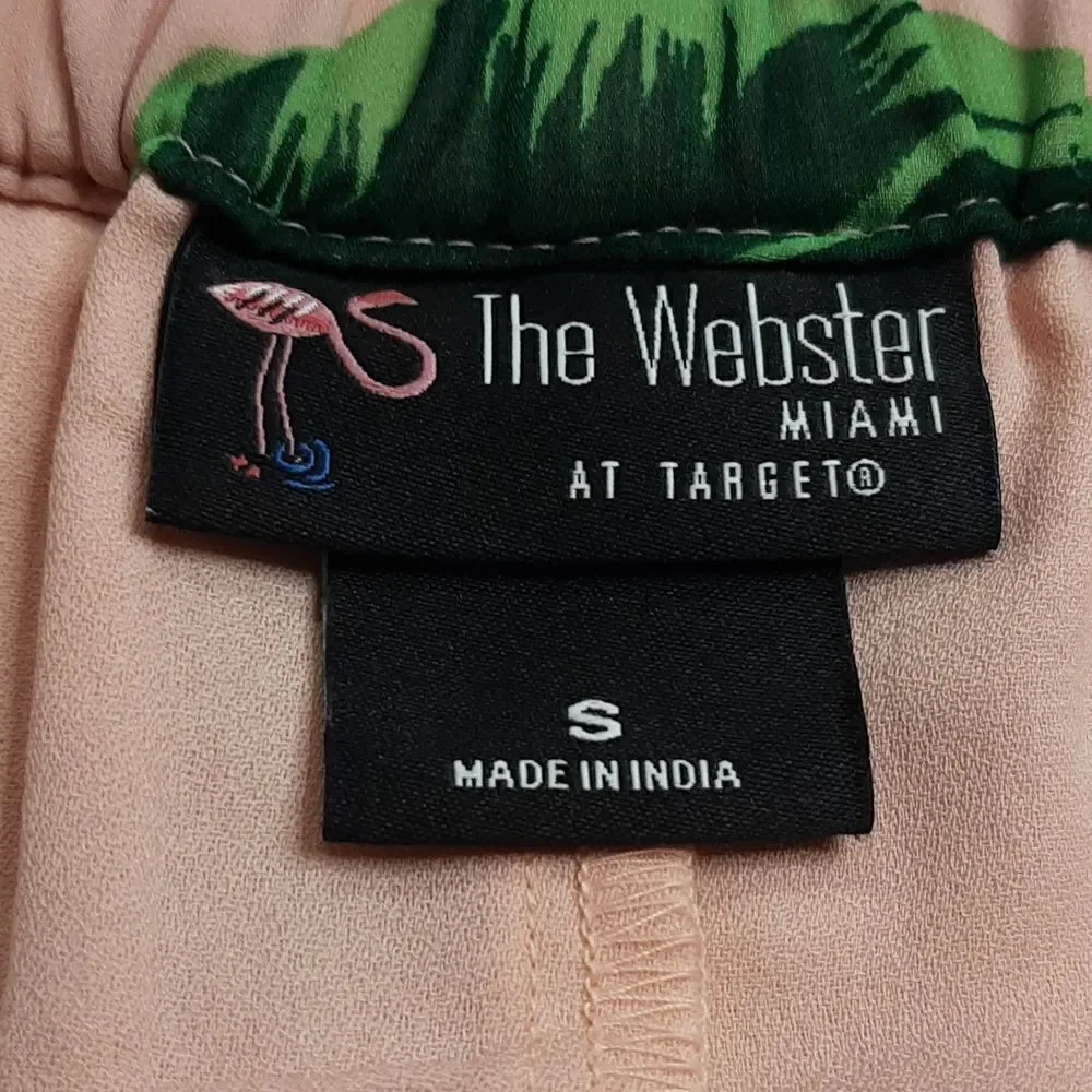 The Webster Miami Flamingo Ruffle Skirt sz S